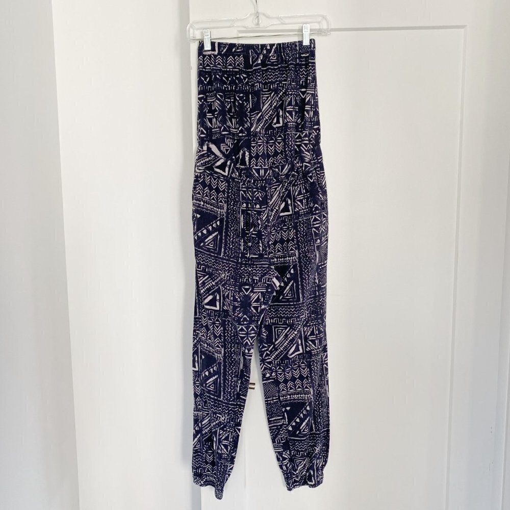 Madewell Blue Kingston Patterened Cover-Up Jumpsuit in Inkspell - Picture 3 of 9
